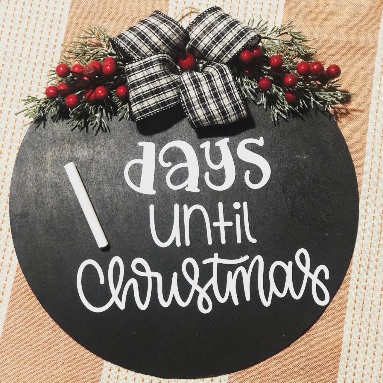 days until christmas decor Christmas countdowndays till ChristmasChristmas Etsy