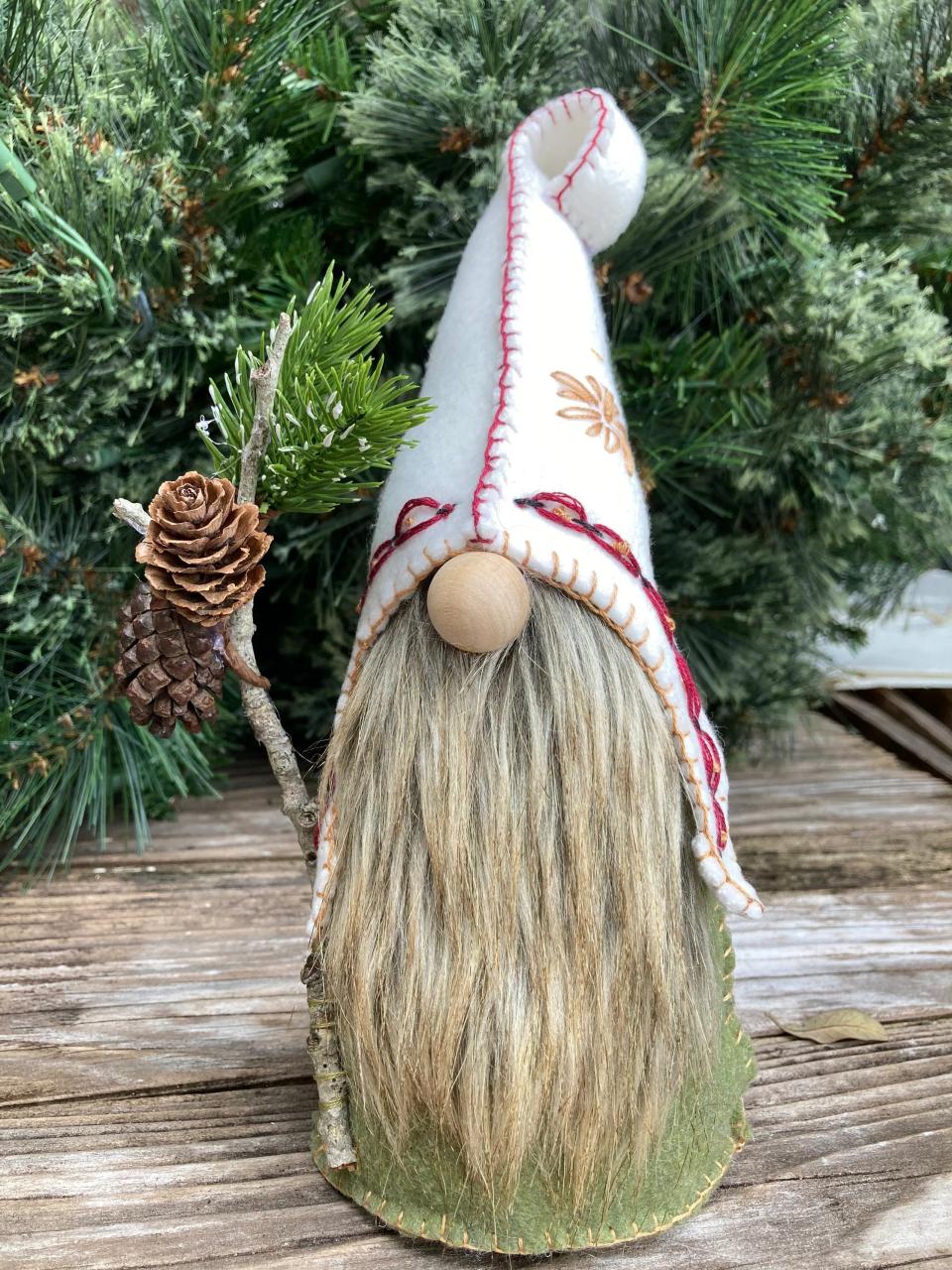 gnome christmas decorations outdoor Pinecone Gnome Forest Gnome Holiday Decor Rustic Etsy