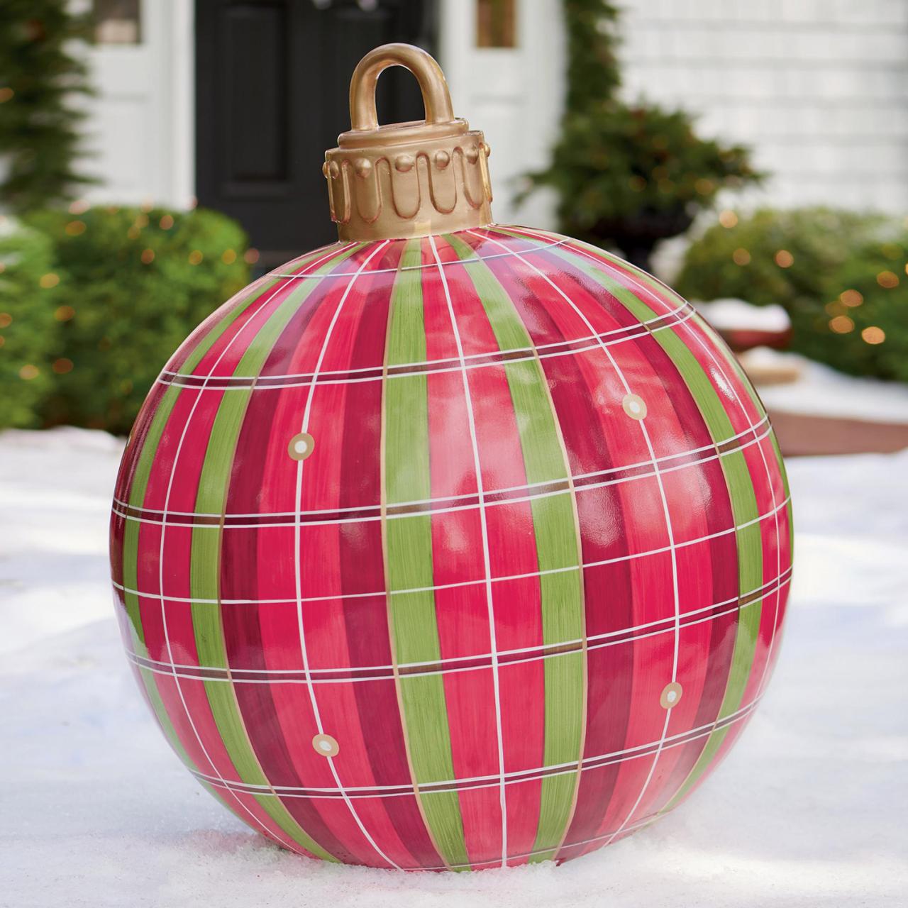 oversized christmas decorations outdoor Massive Outdoor Christmas Ornaments