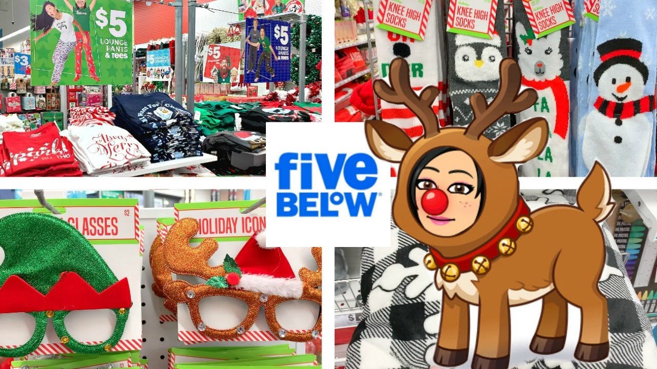 5 below christmas decor FIVE BELOW SHOPPING!!! "NEW" CHRISTMAS DECOR, HOLIDAY CLOTHES, LOUNGE PANTS + 4 STOCKINGS