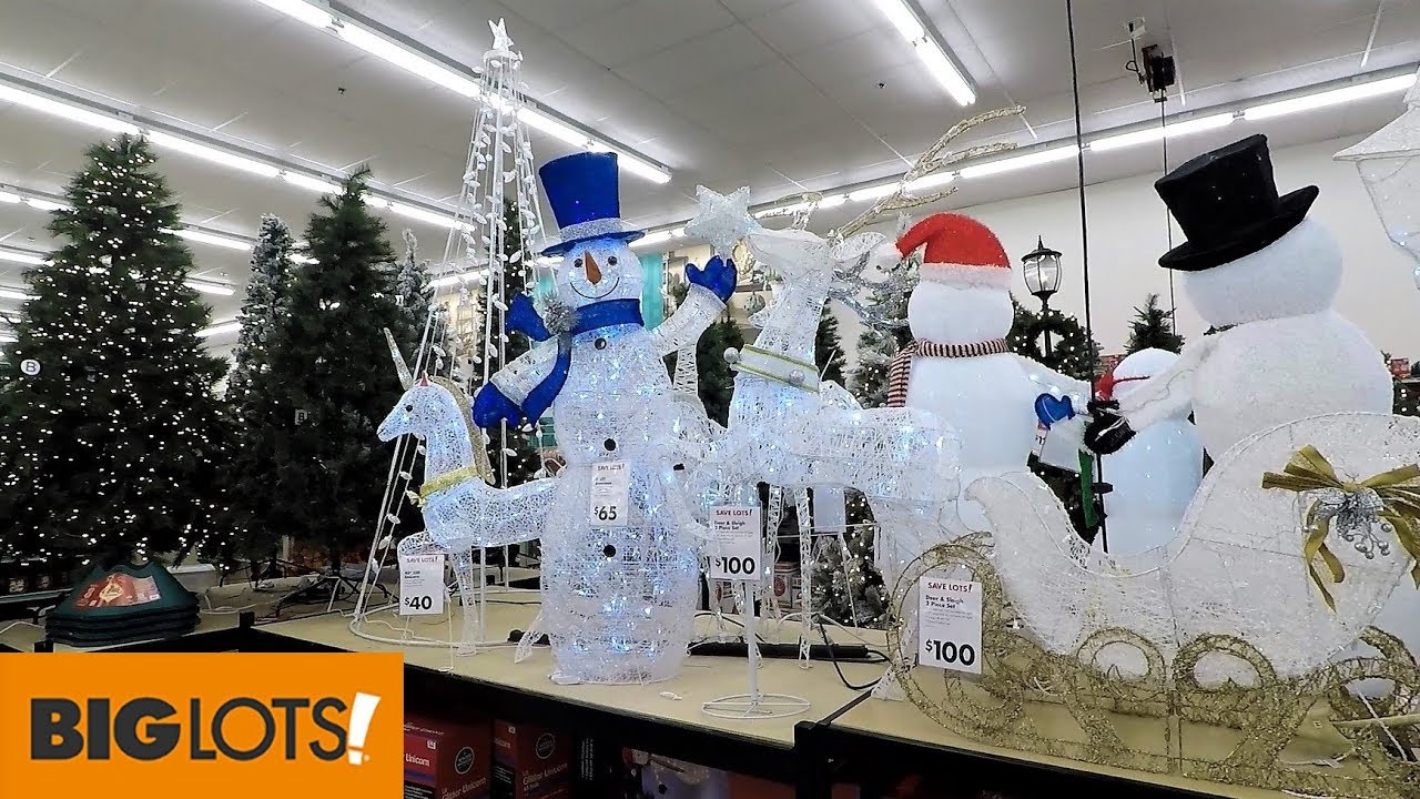 big lots christmas decor CHRISTMAS AT BIG LOTS CHRISTMAS TREES DECORATIONS ORNAMENTS HOME DECOR SHOPPING YouTube