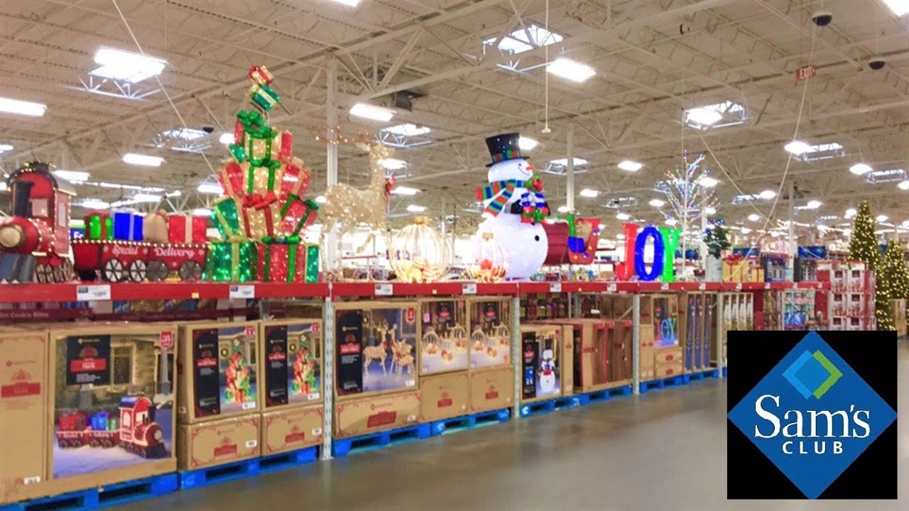 sam's club christmas decor SAM'S CLUB CHRISTMAS TREES CHRISTMAS DECORATIONS DECOR SHOP WITH ME SHOPPING STORE WALK THROUGH