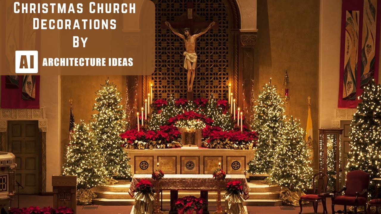 church decor for christmas Church Foyer Christmas Decorations Shelly Lighting