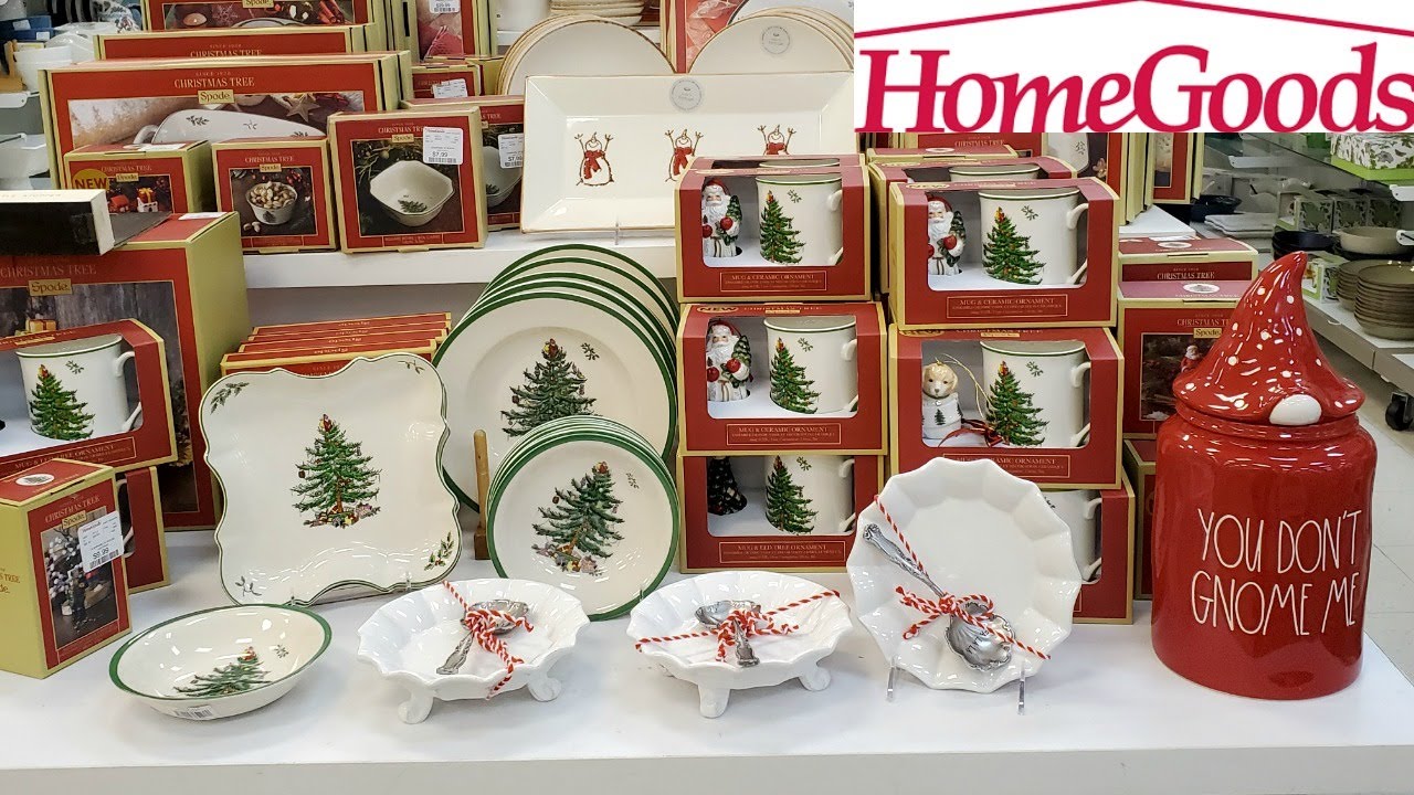 christmas decor home goods HOMEGOODS CHRISTMAS DINNERWARE HOME DECOR CHRISTMAS DECOR SHOP WITH ME WALKTHROUGH 2020 YouTube