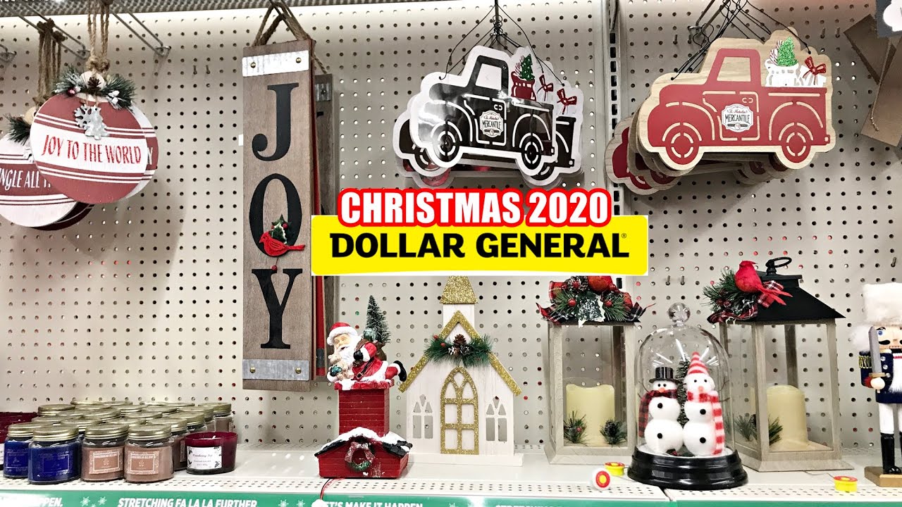 dollar general christmas decor DOLLAR GENERAL CHRISTMAS DECOR SHOP WITH ME 2020 YouTube