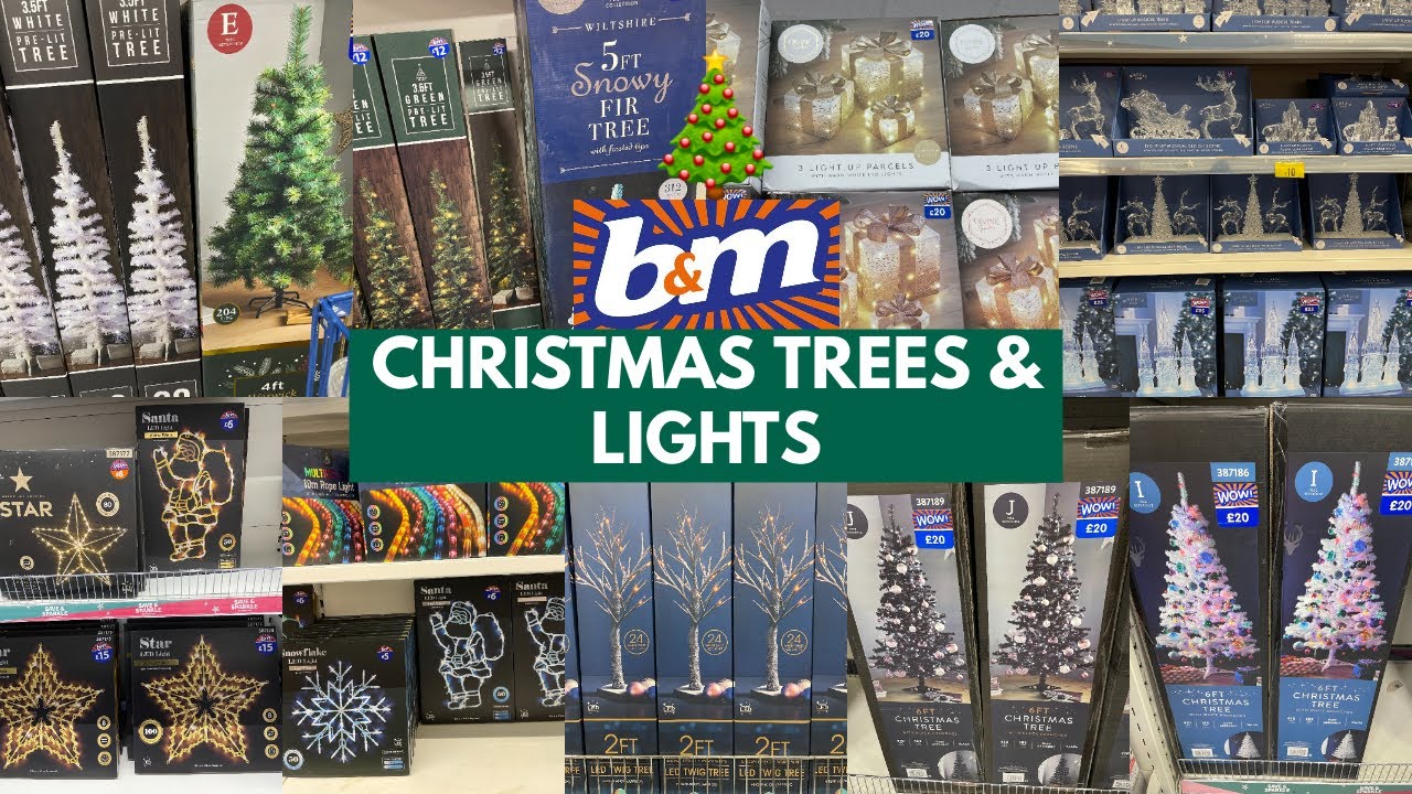 christmas decorations sale b&m B&M CHRISTMAS TREES & LIGHT DECORS WITH PRICE NOV 2022 B&M HAUL