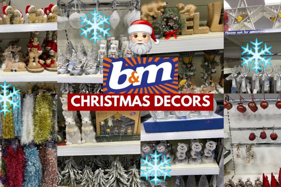 christmas decorations sale uk b&m B&M CHRISTMAS DECOR COLLECTION WITH PRICE SEPT 2022 B&M HAUL