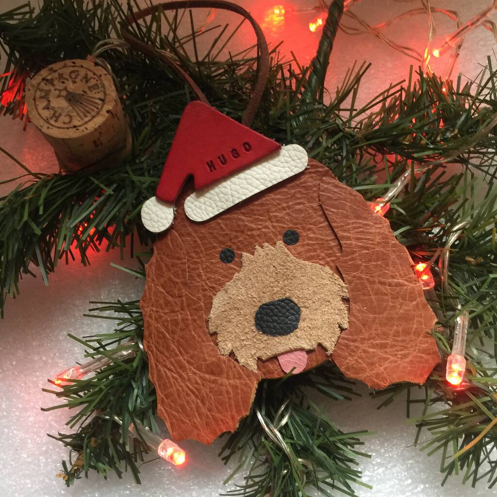 golden doodle christmas decor Goldendoodle Christmas Decoration Personalised Gift By The Dogs Collars UK