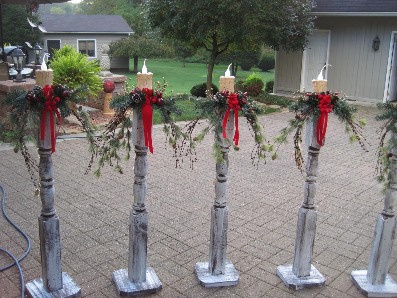 large outdoor christmas decorations ideas diy 50 Cheap & Easy DIY Outdoor Christmas Decorations Prudent Penny Pincher