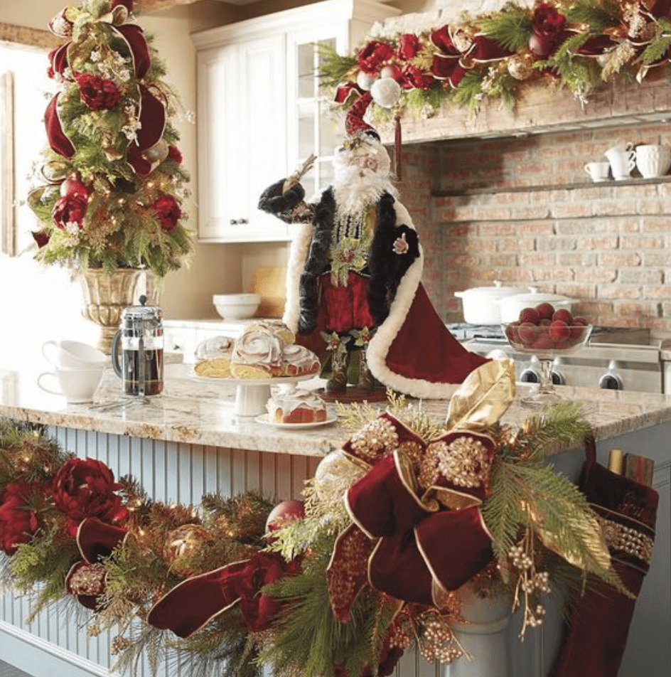 christmas kitchen island decor Thiết kế christmas decoration for kitchen island độc đáo và tinh tế cho mùa lễ hội