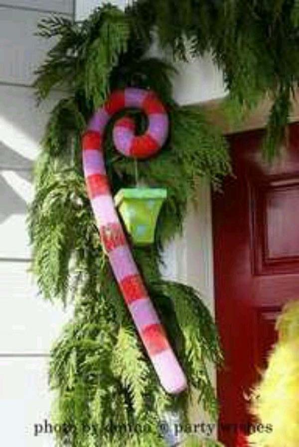 pool noodle christmas decor Awesome Christmas Decorations Created From Pool Noodles DIYCraftsGuru