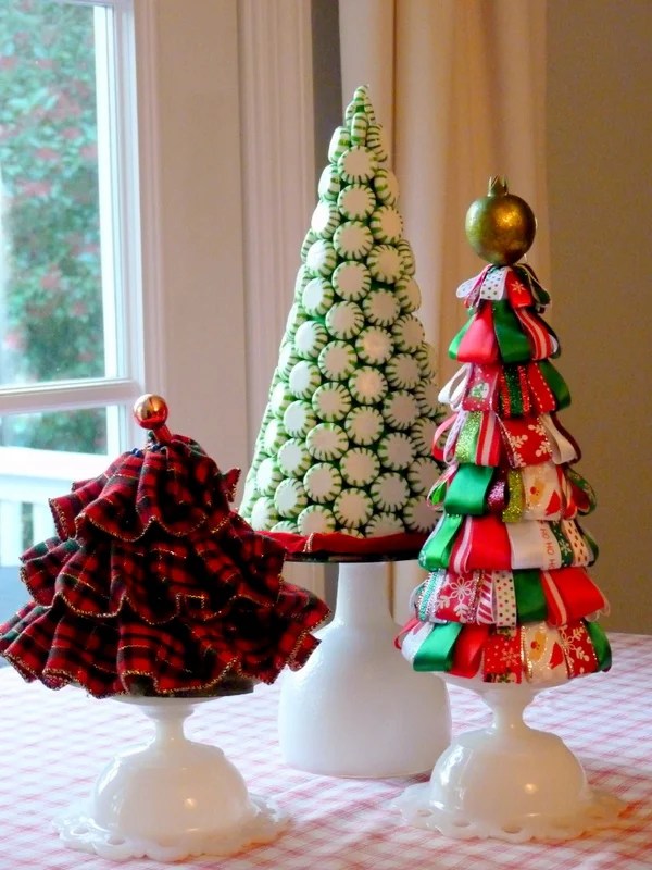 christmas tree tabletop decor 29 AWESOME TABLETOP CHRISTMAS TREE IDEAS FOR SMALL SPACES.... Godfather Style