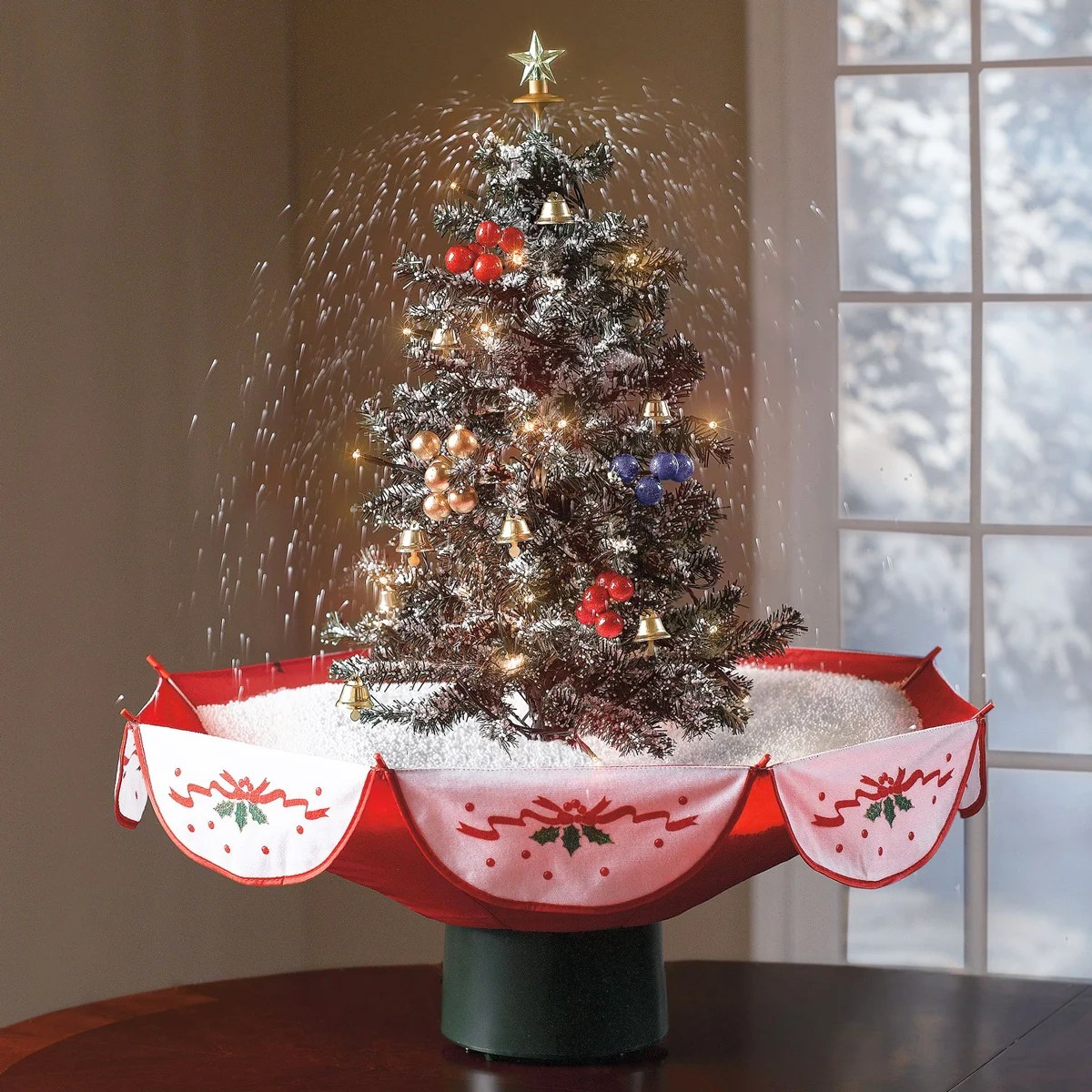 christmas tree tabletop decor 29 AWESOME TABLETOP CHRISTMAS TREE IDEAS FOR SMALL SPACES.... Godfather Style