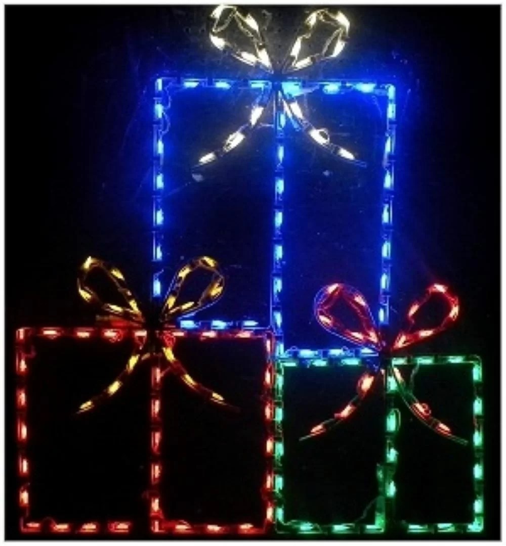 christmas decor by triple r lighting llc Lori's Lighted D'Lites Triple Christmas Package Lighted Display Wayfair