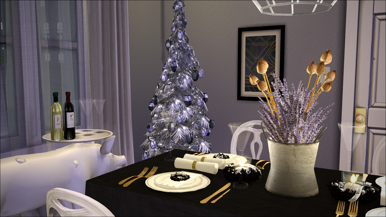 christmas decor sims 4 Sims 4 CC's The Best Christmas Dining Decor by GreenGirl100