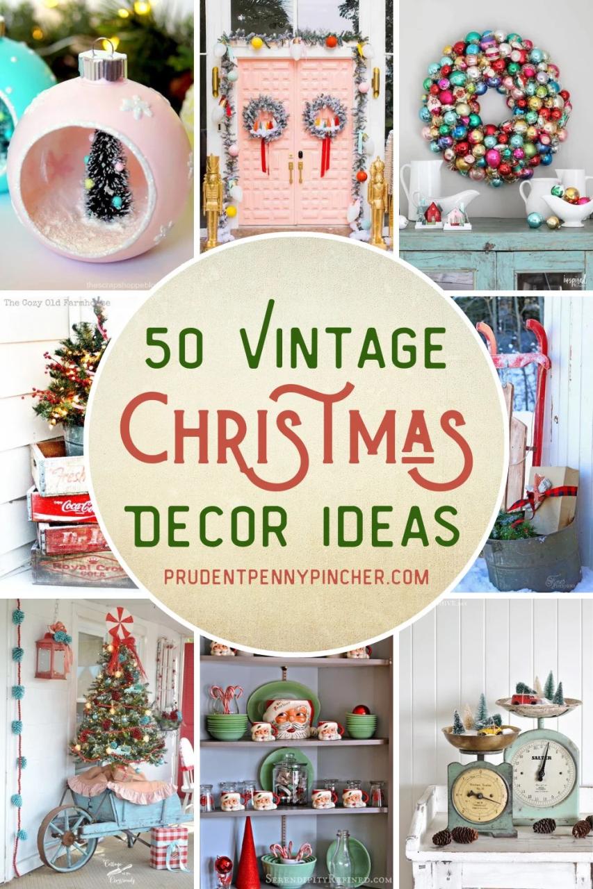 vintage christmas decor sale 50 Vintage Christmas Decorations Prudent Penny Pincher