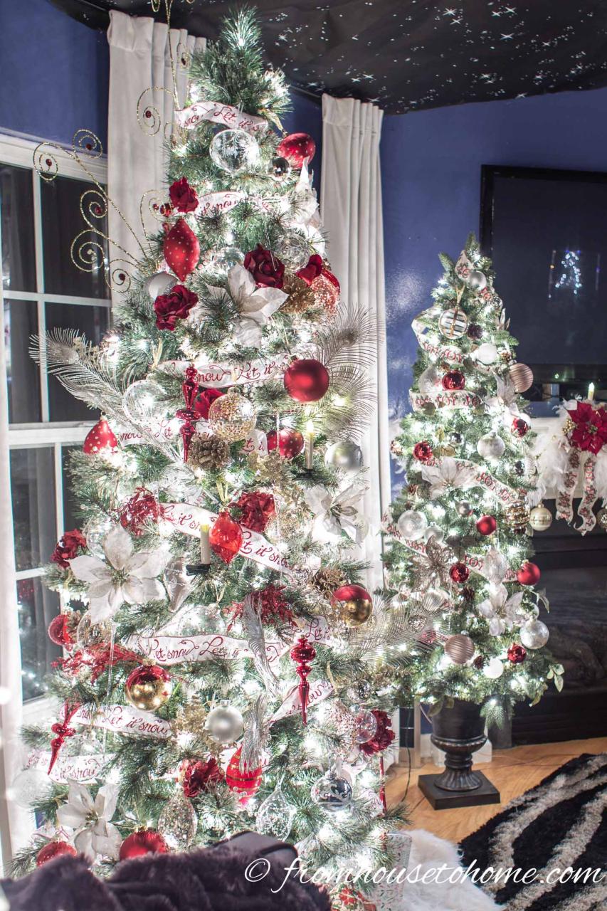 red white and gold christmas decor White, Red and Gold Christmas Home Decor Ideas (and 30+ Other Christmas