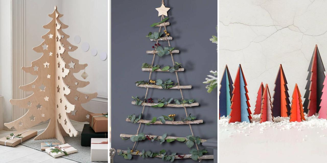 wooden christmas tree decor 12 of the best wooden Christmas trees