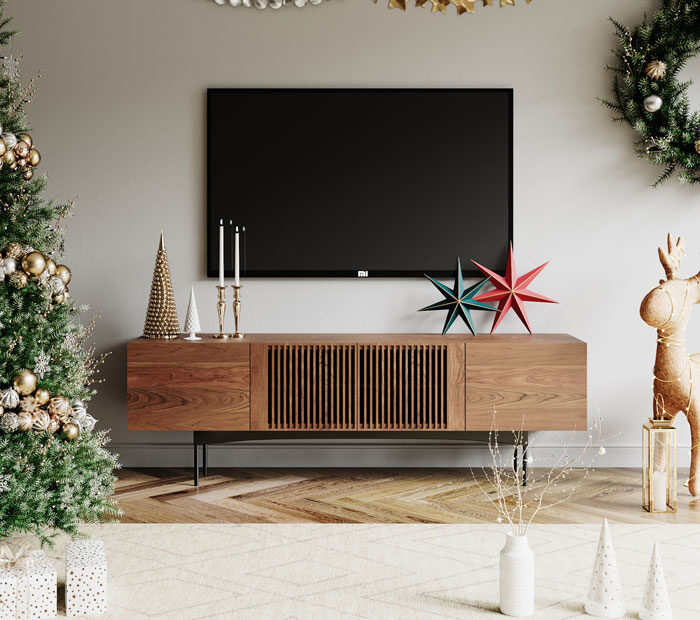 christmas decor tv stand DIY tv stand christmas decor ideas for a festive home