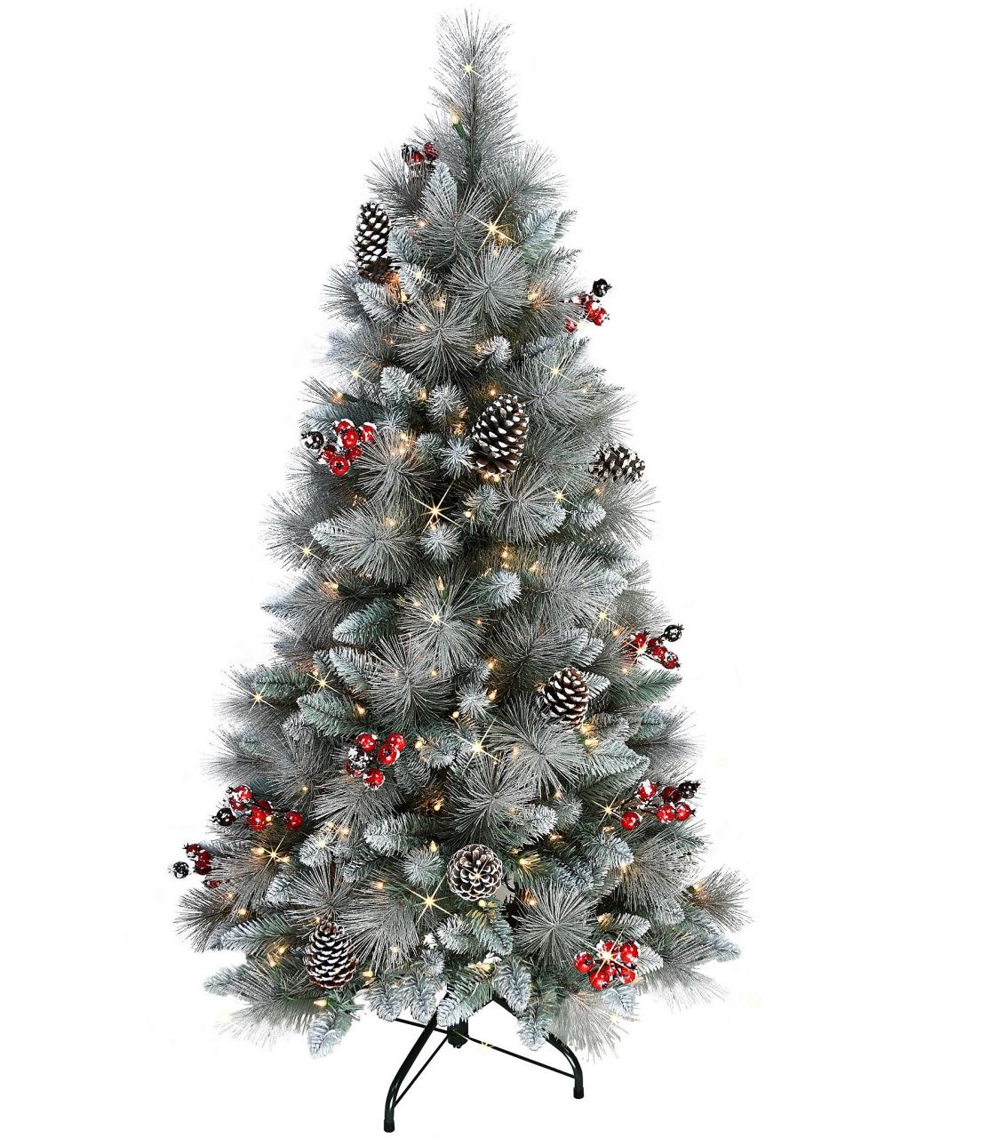 dillards christmas decor sale Puleo International Inc. 4.5ft. PreLit Glitter Pine Frosted Christmas