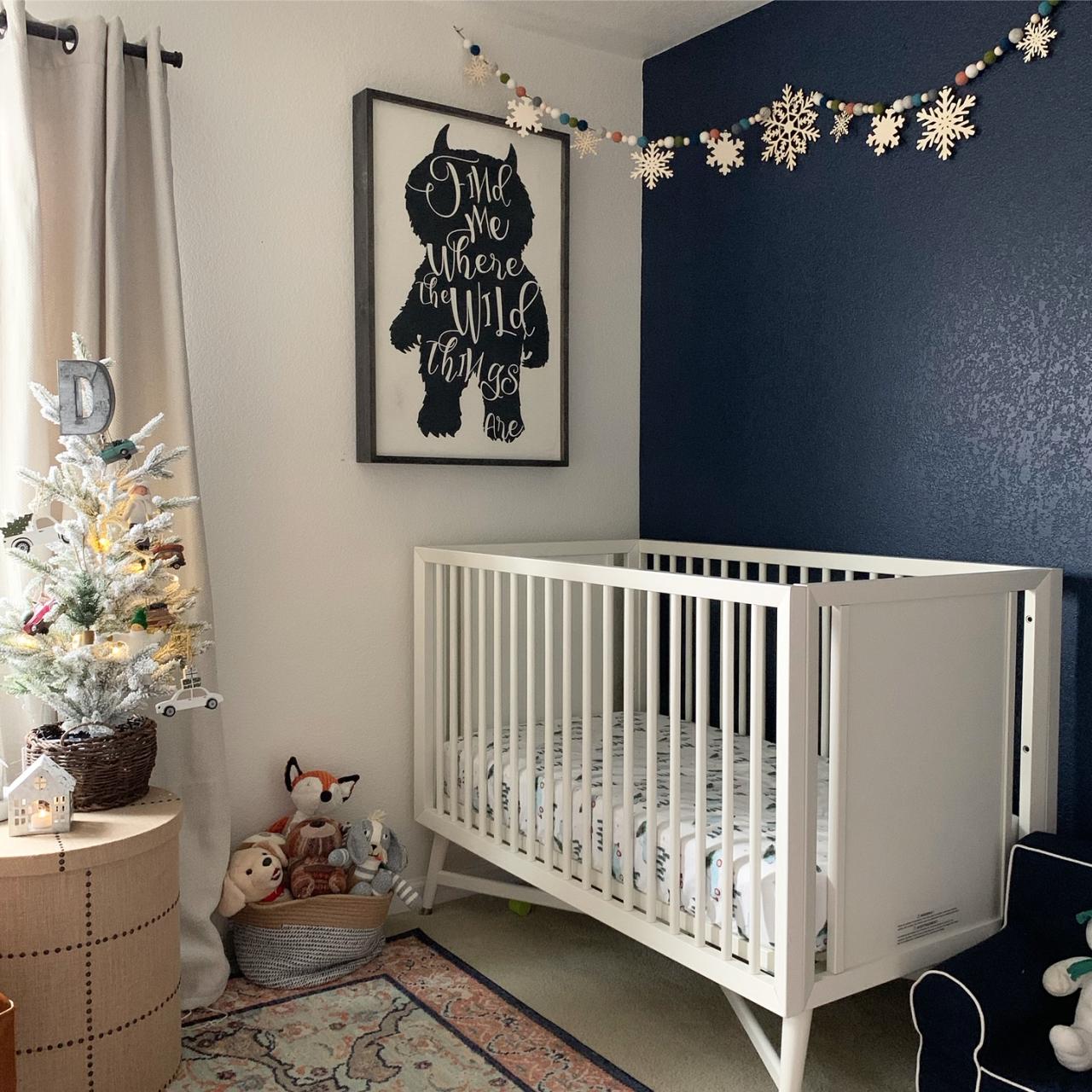 christmas decoration ideas for nursery How to Style a Nursery for Christmas Holiday Decor