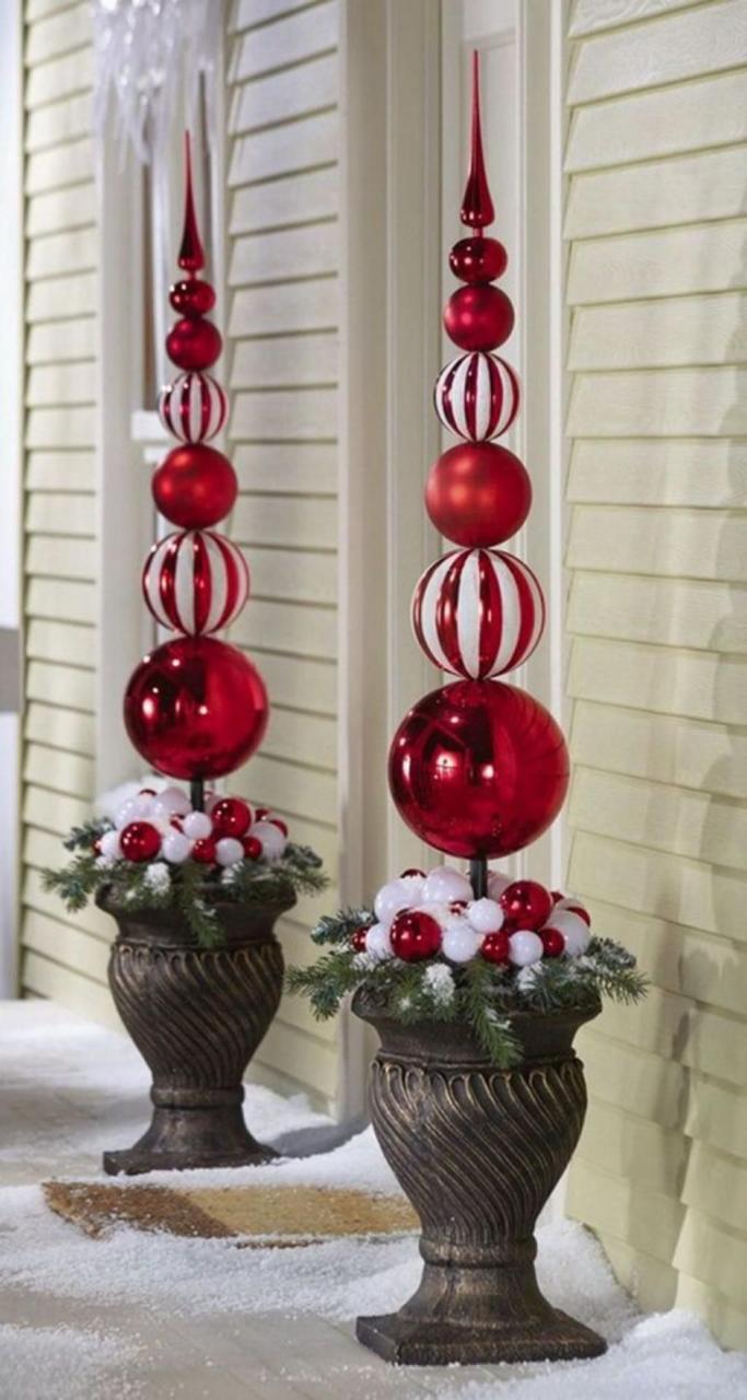 christmas decoration ideas pinterest 25 décorations de Noël extérieures incroyables! Christmas porch decor