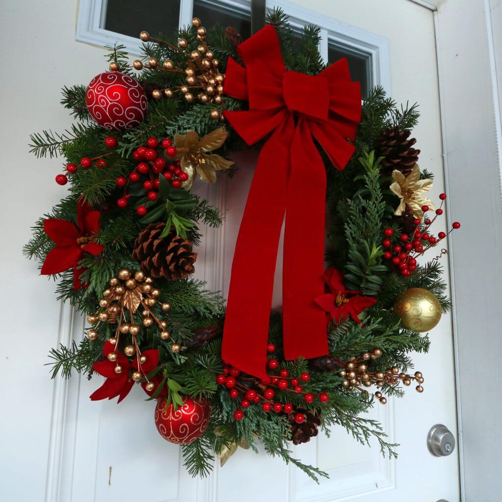 christmas decorations indoor wreath 36 Best Christmas Wreath Ideas and Designs for 2021