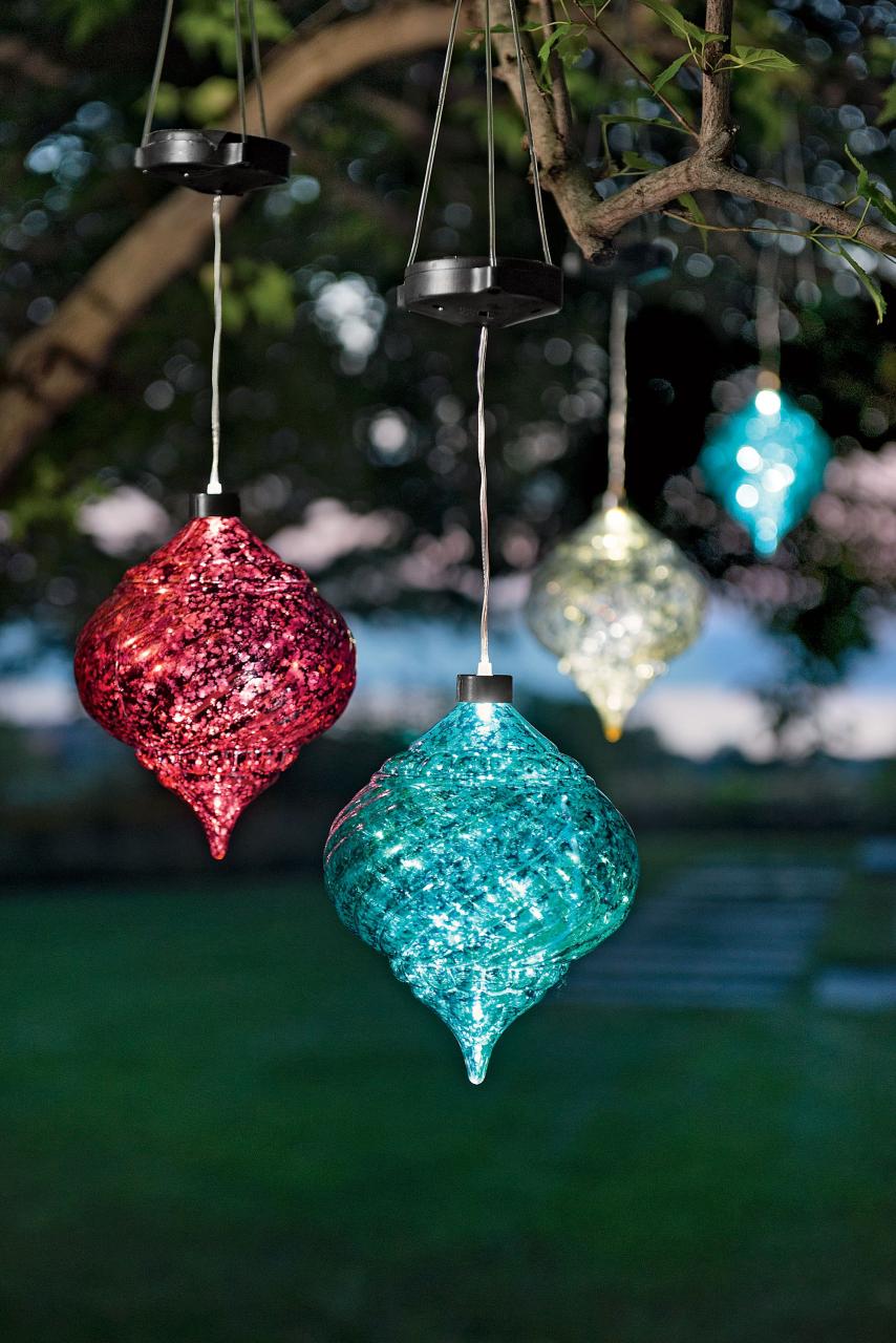 christmas ornament outdoor lights Large Outdoor Christmas Ornaments Hanging Onion Solar Ornament