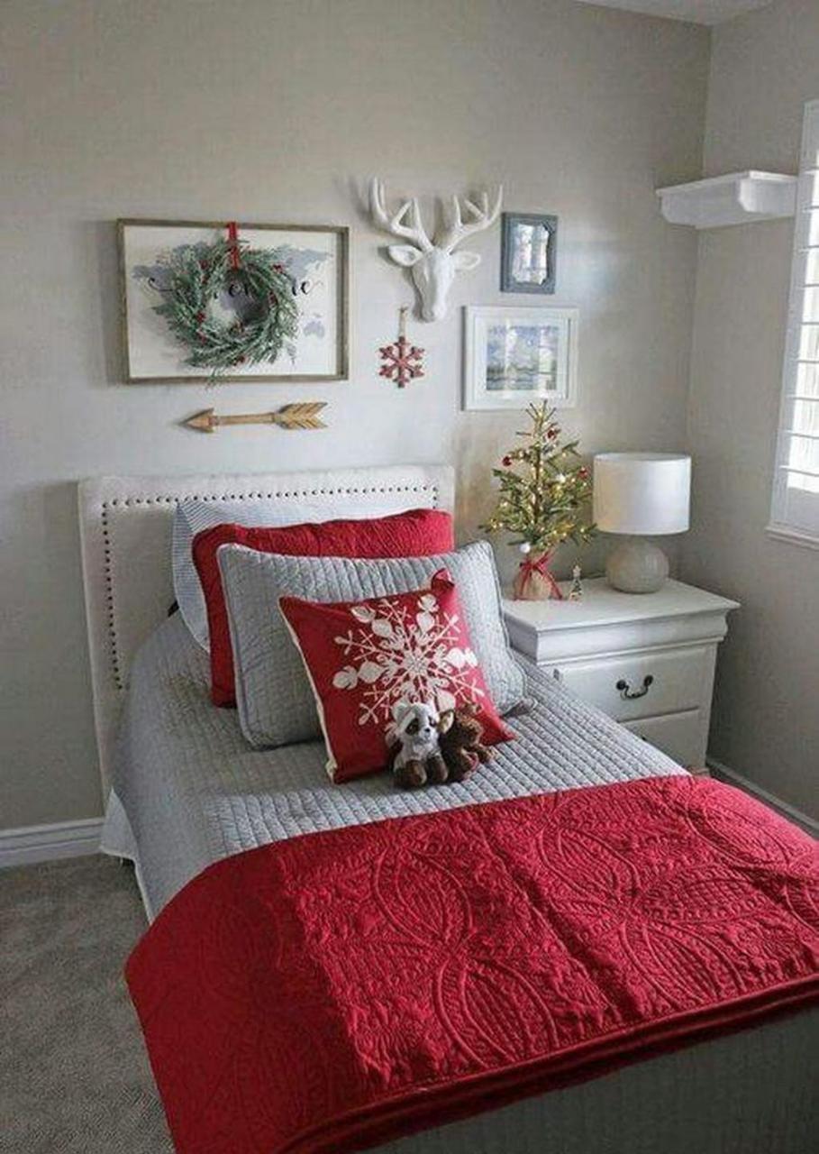 christmas bedroom decor ideas diy 30+ Christmas Bedroom Decor Diy DECOOMO