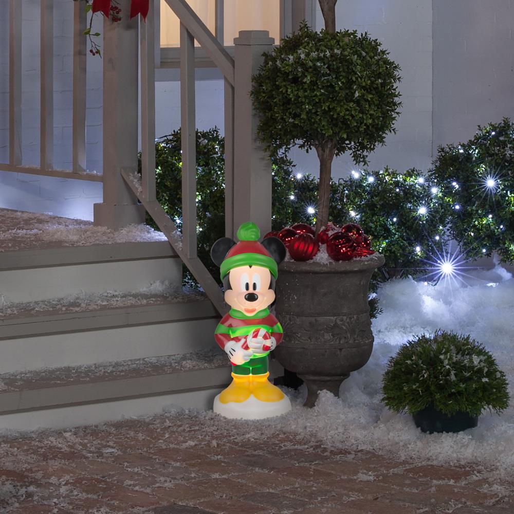 disney outdoor christmas decor Disney Disney/Pixar 24.016in Mickey Mouse Greeter with White