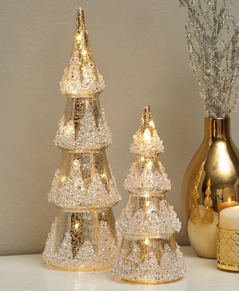 glass christmas trees decor Need these. Lighted Xmas TreeThe Lakeside Collection Christmas