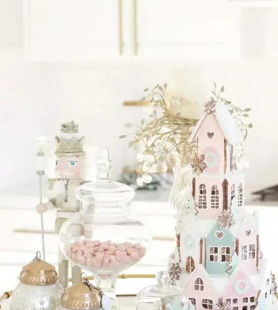 pastel candy christmas decor 42 Cute Pastel Christmas Decor Ideas Shelterness