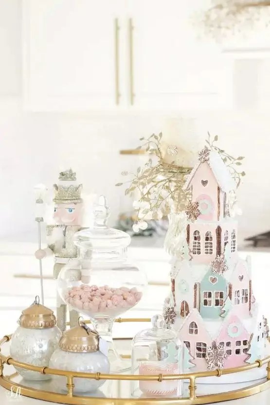 pastel candy christmas decor 42 Cute Pastel Christmas Decor Ideas Shelterness