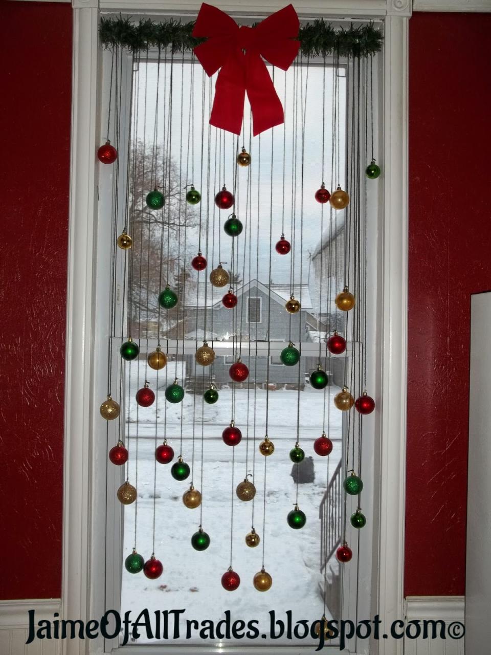 christmas decor ideas window Jaime of All Trades DIY Christmas Window Decorations