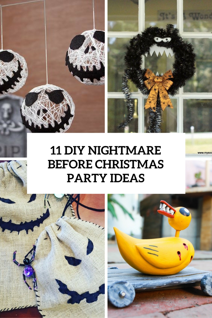 nightmare before christmas diy decor 11 DIY Nightmare Before Christmas Halloween Party Ideas Shelterness