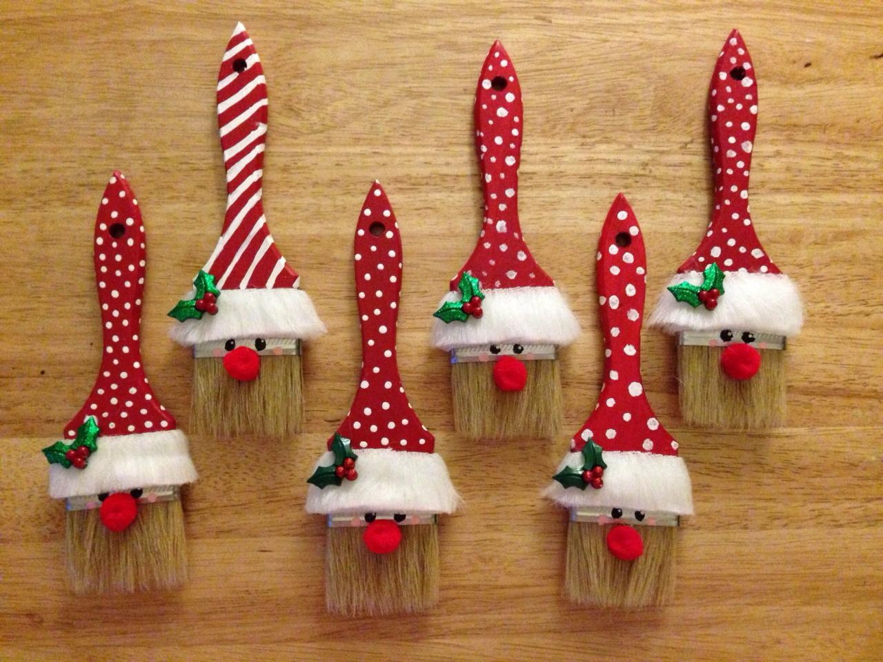 diy christmas decorations 2024 pinterest Paint brush elves. Pinterest christmas crafts, Christmas crafts diy