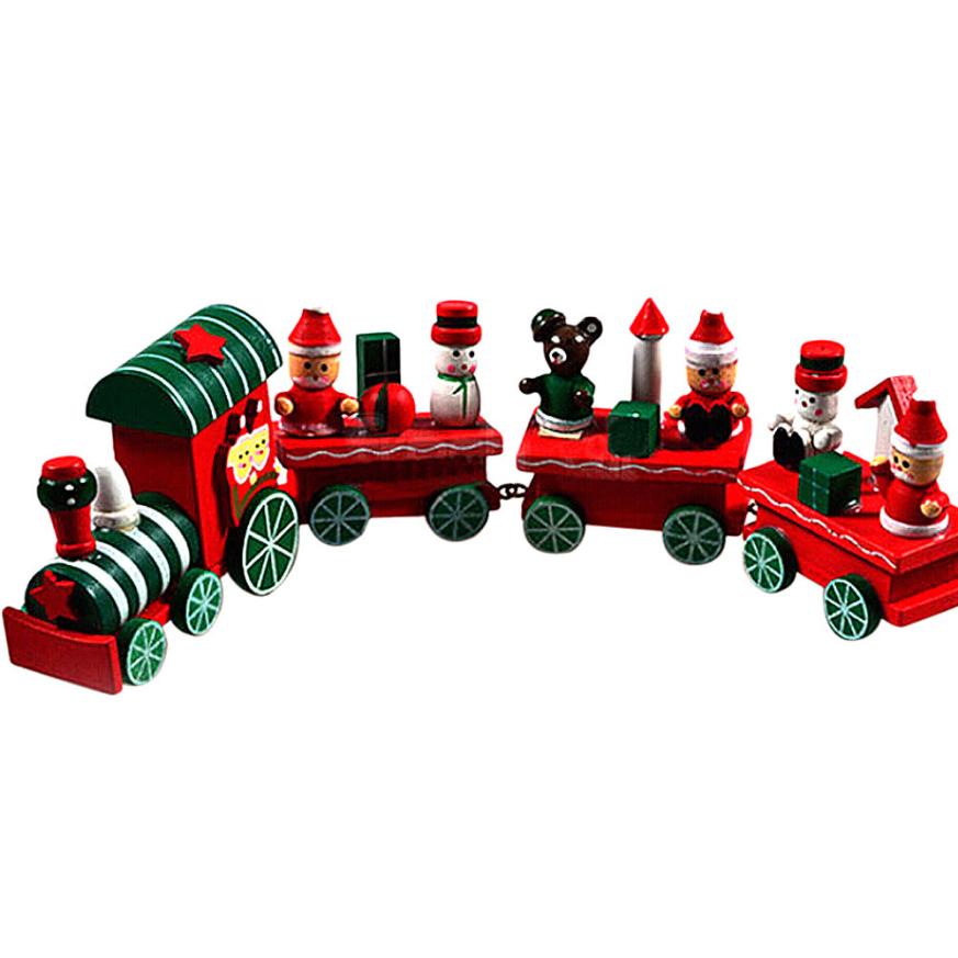 christmas train decorations indoor 12 setsWood Christmas Xmas Train Decoration Decor Gift Indoor Christmas