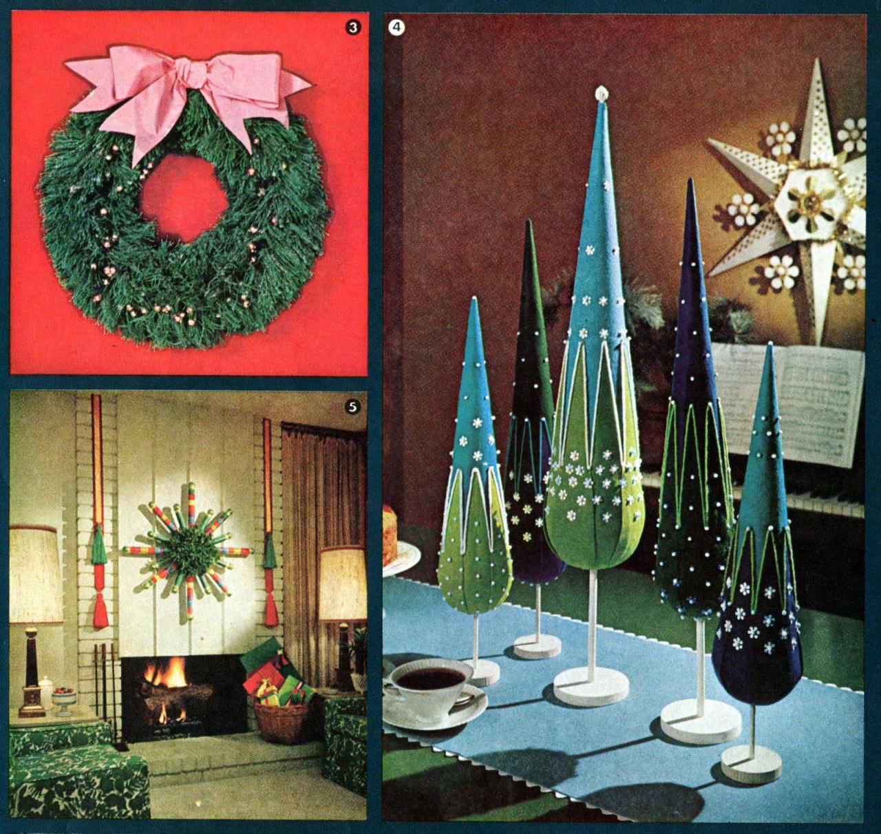 vintage outdoor christmas decorations 1960s for sale Have a crafty Christmas! Retro holiday decor you can make with ideas