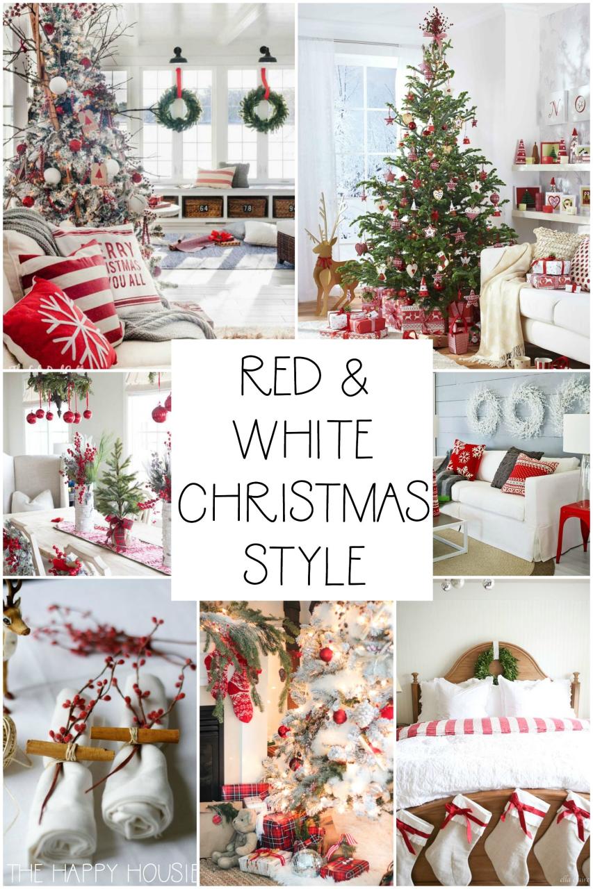 black and red christmas decor Classic red white christmas style series Artofit