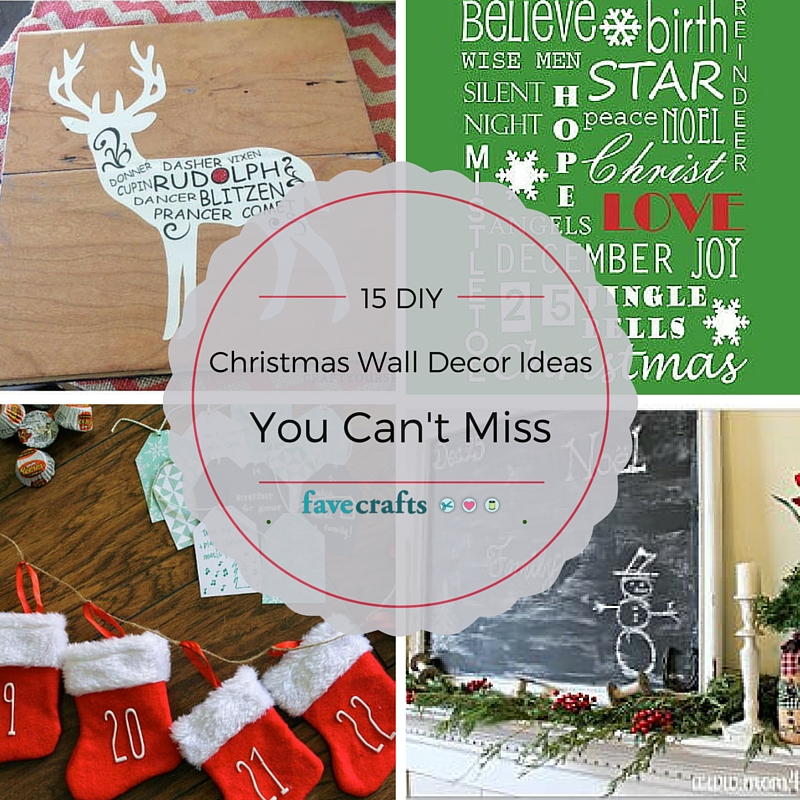 diy wall decor for christmas 15 DIY Christmas Wall Decor Ideas You Can't Miss