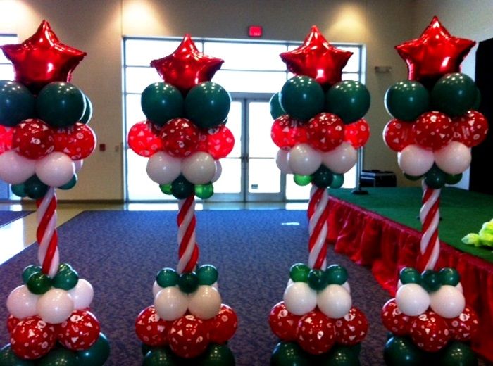 christmas decor ideas with balloons mylar balloon stars ceiling Google Search Christmas balloon