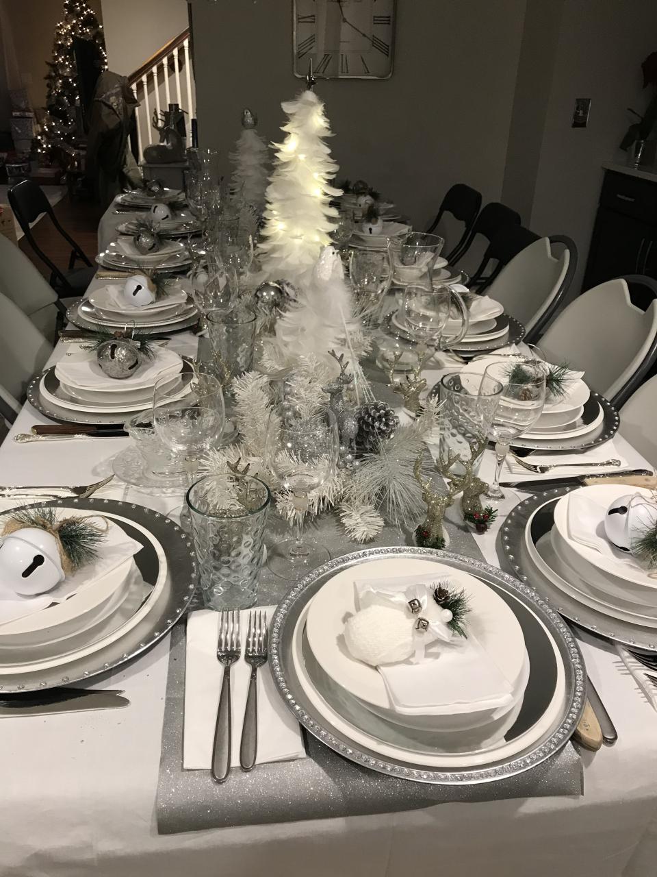 black white silver christmas decor 30++ Silver And White Christmas Decorations KIDDONAMES