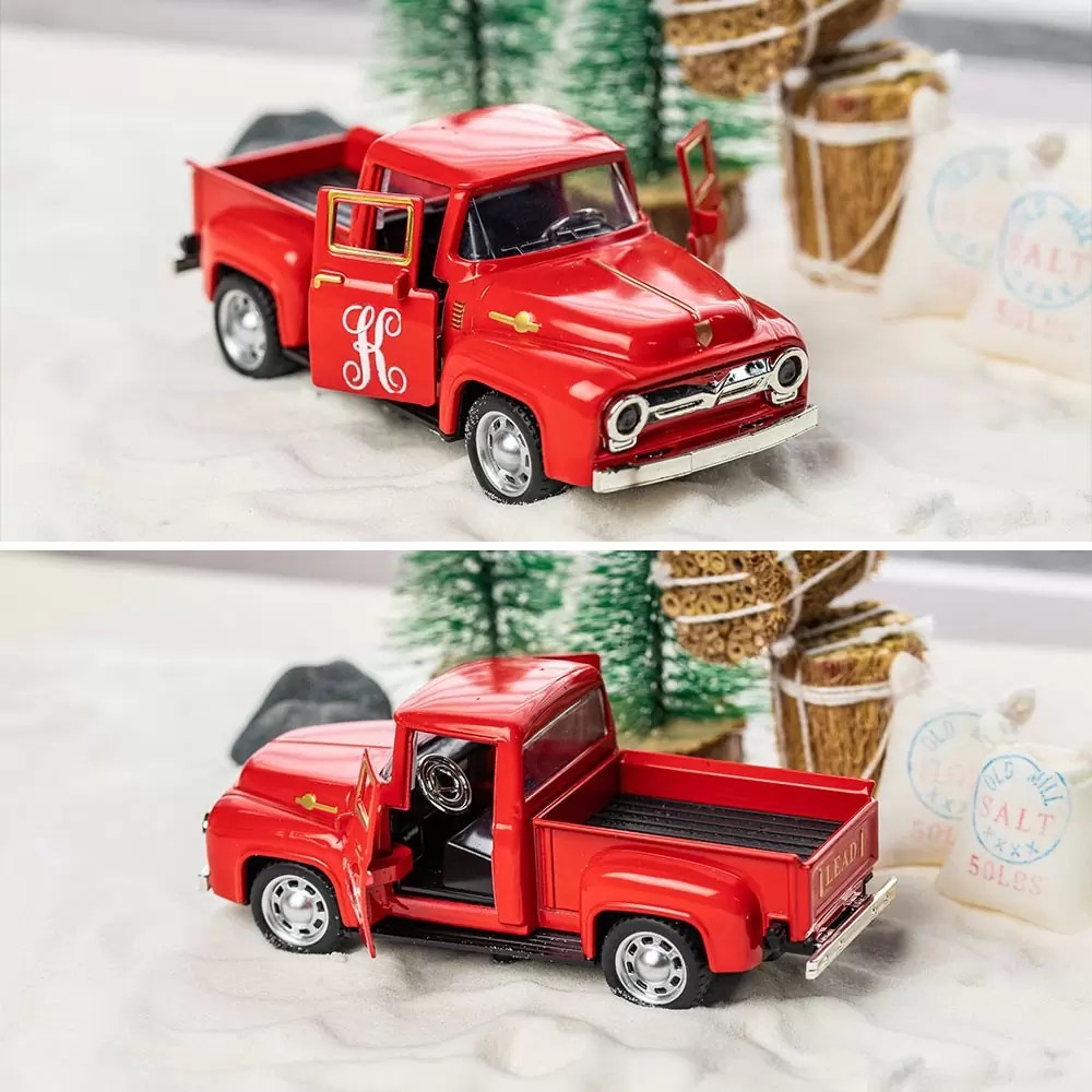 farm truck christmas decor Personalized Monogram Farm Truck Farmhouse Christmas Chevy Decor