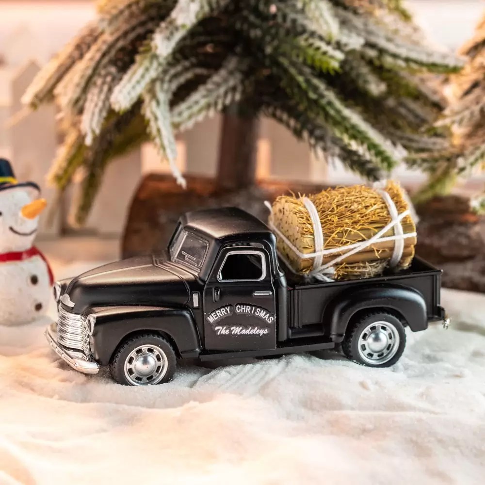 farm truck christmas decor Personalized Monogram Farm Truck Farmhouse Christmas Chevy Decor