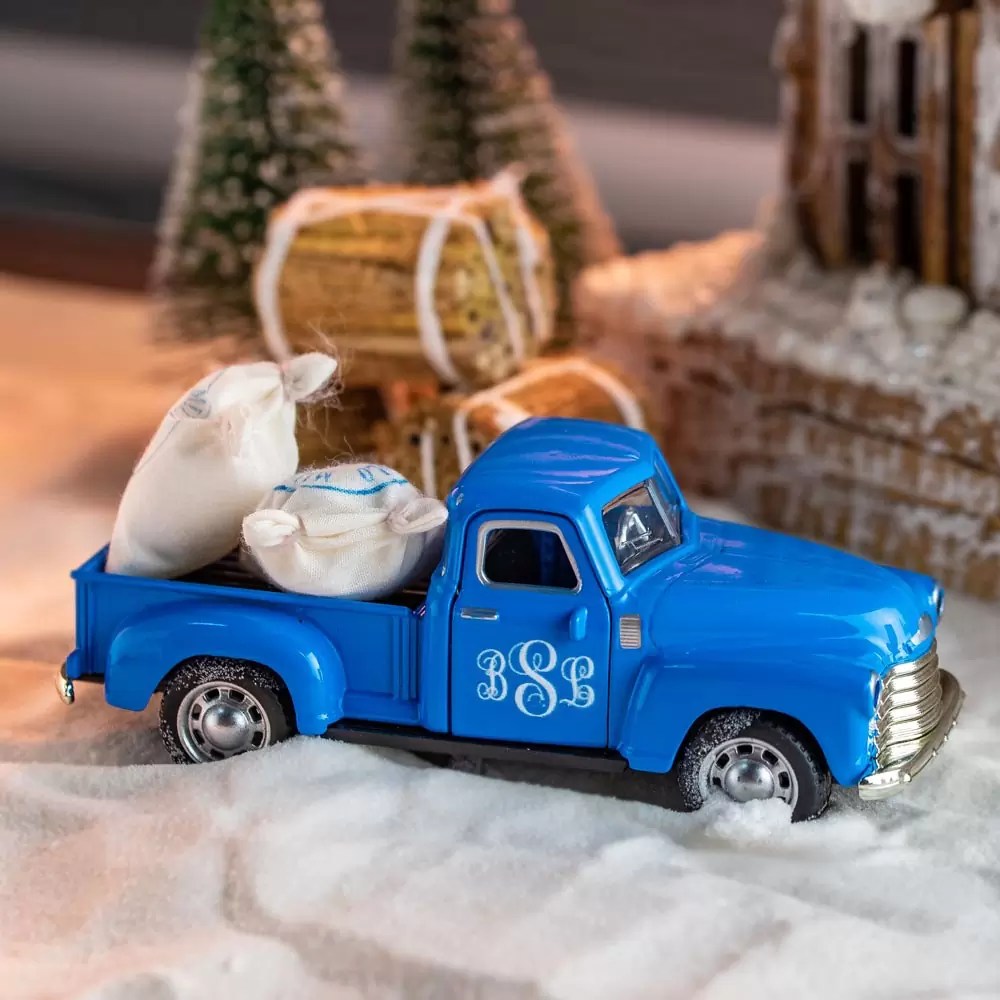 farm truck christmas decor Personalized Monogram Farm Truck Farmhouse Christmas Chevy Decor