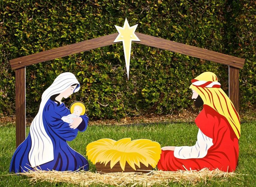 christmas decorations outdoor jesus 10 Beautiful Religious Christmas Decoration Ideas LoveToKnow