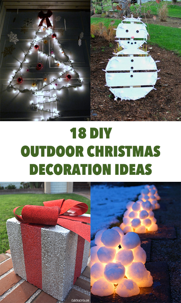 simple outdoor christmas decorations ideas diy 18 Amazing DIY Outdoor Christmas Decoration Ideas