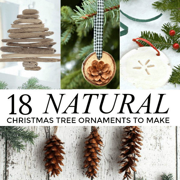 christmas decor from nature 18 Beautiful Natural Christmas Tree Ornaments To Make An