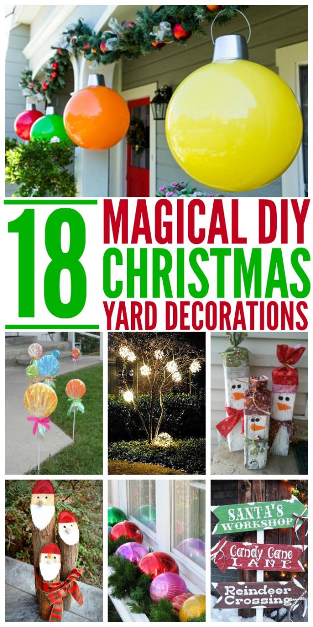 outdoor christmas decorations hacks 18 Magical Christmas Yard Decorations