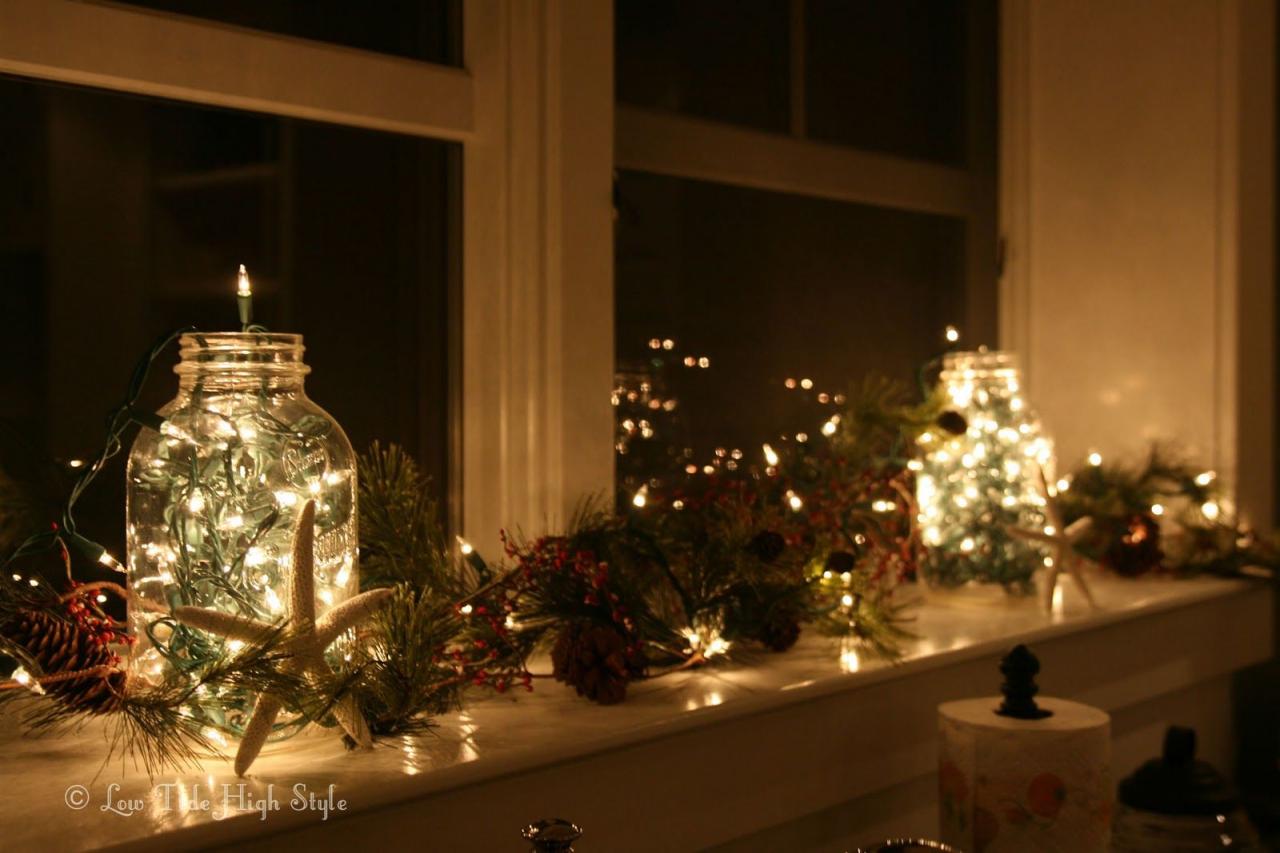 window sill christmas decor 20++ Christmas Window Sill Decorations Ideas PIMPHOMEE